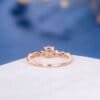round cut moissanite anniversary ring
