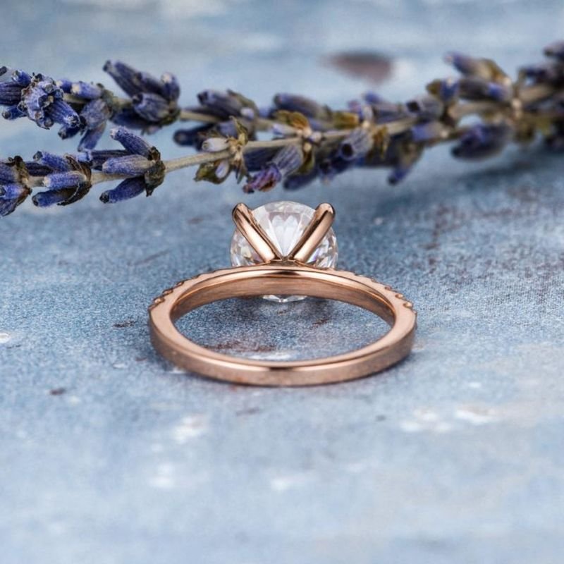 Shop Pure Grandiose 18K Rose Gold Diamond Ring for Women | Gehna