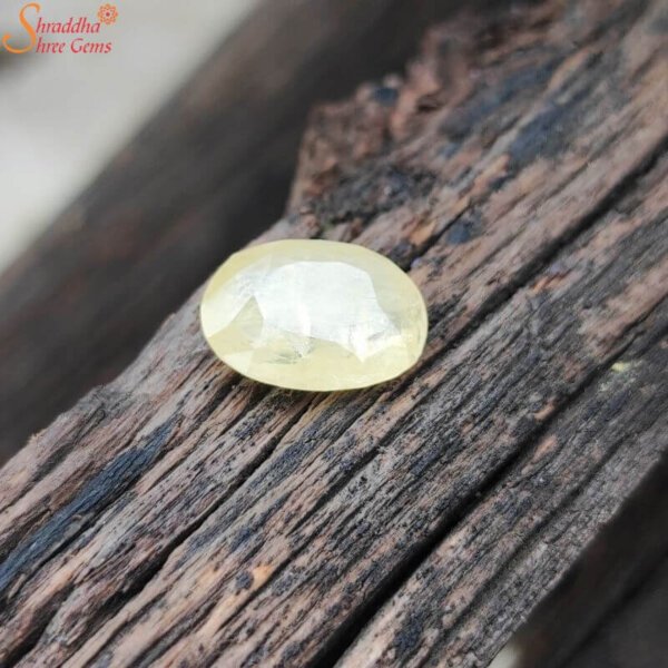 unheated loose yellow sapphire gemstone