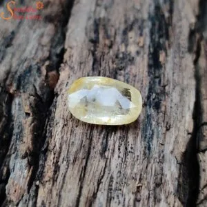 unheated yellow sapphire gemstone