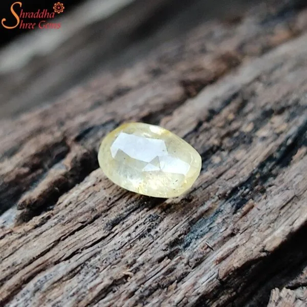 unheated yellow sapphire gemstone