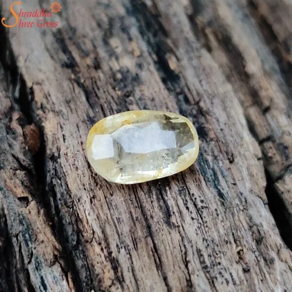 unheated yellow sapphire gemstone
