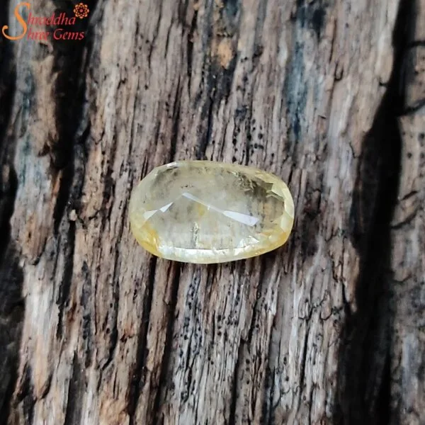 unheated yellow sapphire gemstone