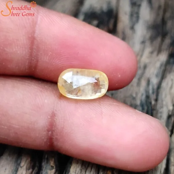 unheated yellow sapphire gemstone
