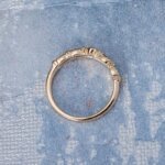 unique moissanite diamond engagement ring