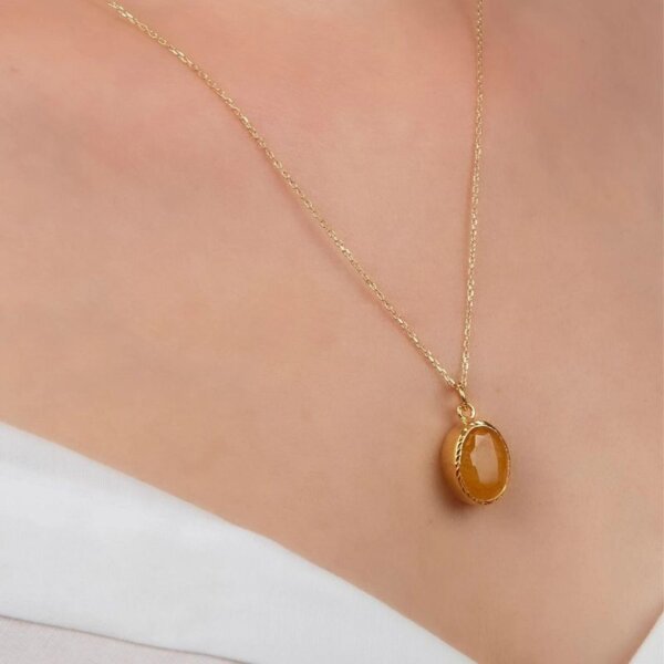 yellow sapphire necklace