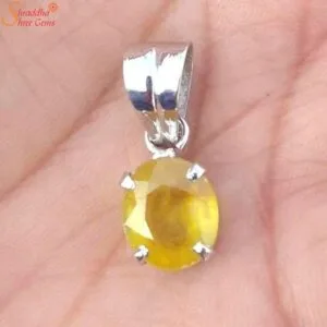yellow sapphire pendant