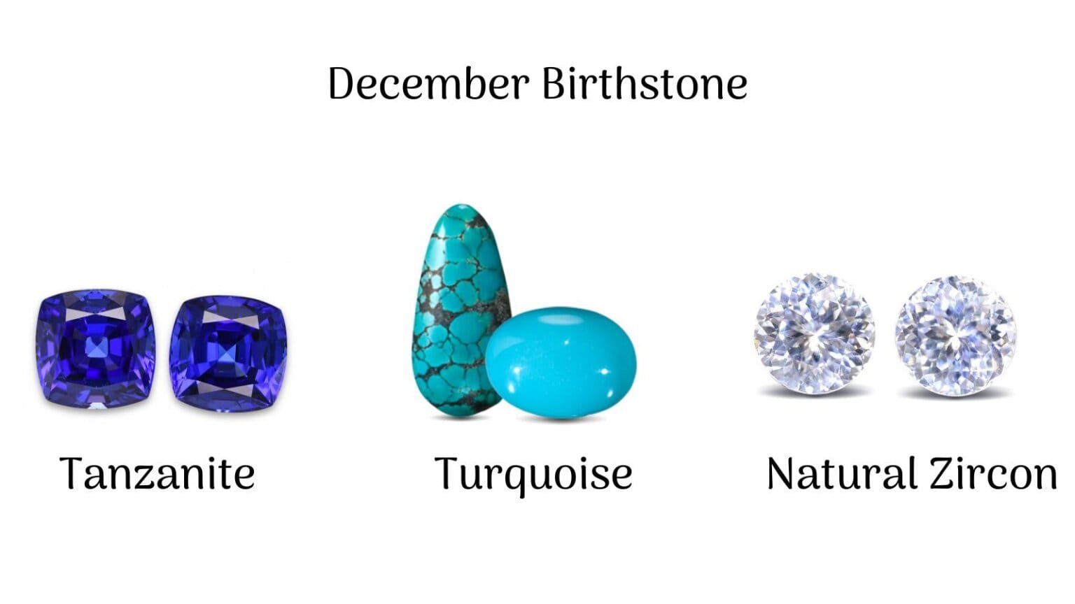 December Birthstone: Tanzanite, Turquoise and Natural Zircon - Best ...
