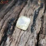 cushion shape yellow sapphire gemstone
