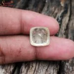 cushion shape yellow sapphire gemstone
