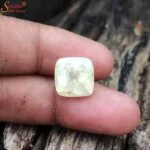 cushion shape yellow sapphire gemstone