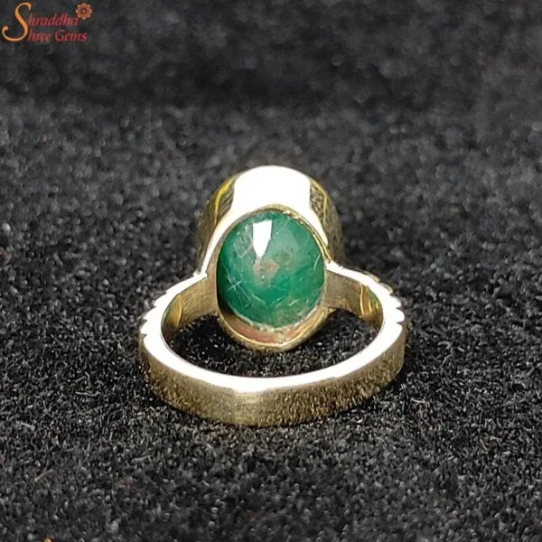 natural emerald gemstone ring