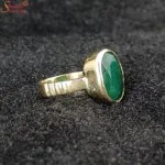 natural emerald gemstone ring