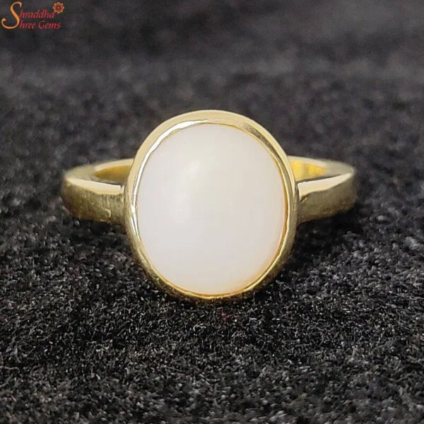 natural opal gemstone ring