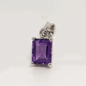 sterling silver amethyst pendant