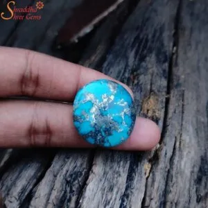 untreated turquoise or firoza gemstone