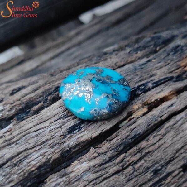 untreated turquoise or firoza gemstone