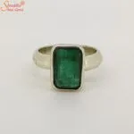 natural emerald gemstone ring