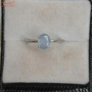 Oval Ceylon Blue Sapphire Ring