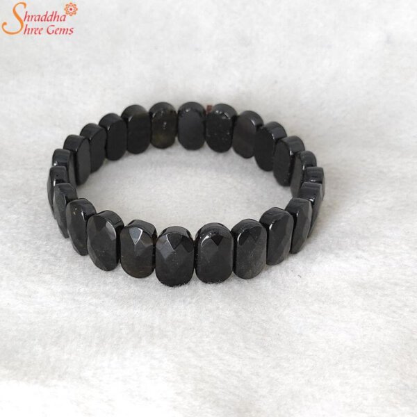black tourmaline gemstone bracelet