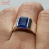 blue sapphire men ring