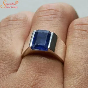 blue sapphire men ring