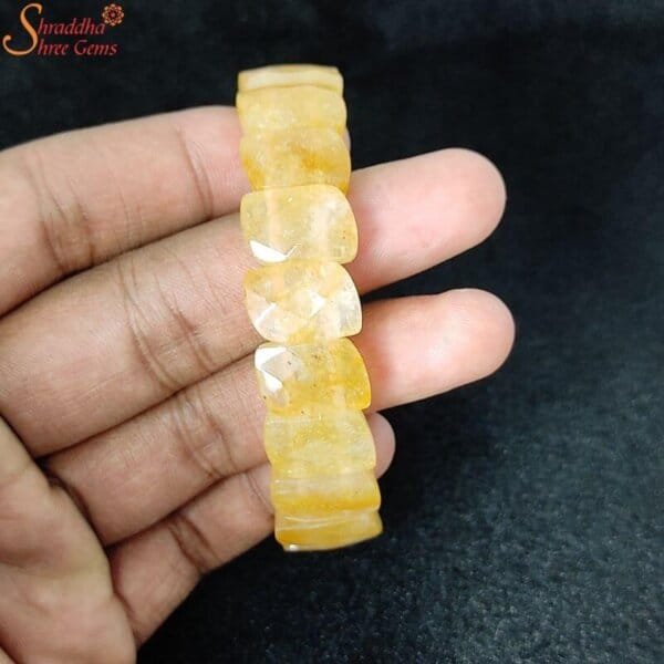 citrine gemstone bracelet