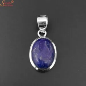 lapis lazuli silver pendant