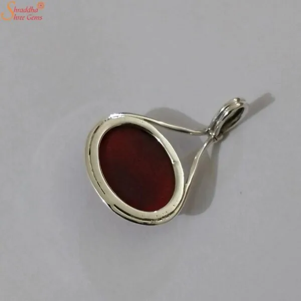 large coral pendant