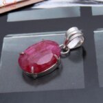large ruby gemstone pendant