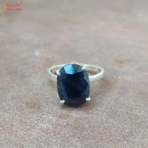 natural blue sapphire ring
