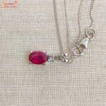 natural ruby gemstone pendant