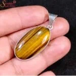 oval tigers eye pendant