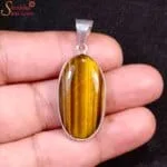 oval tigers eye pendant