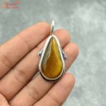 pear cats eye pendant
