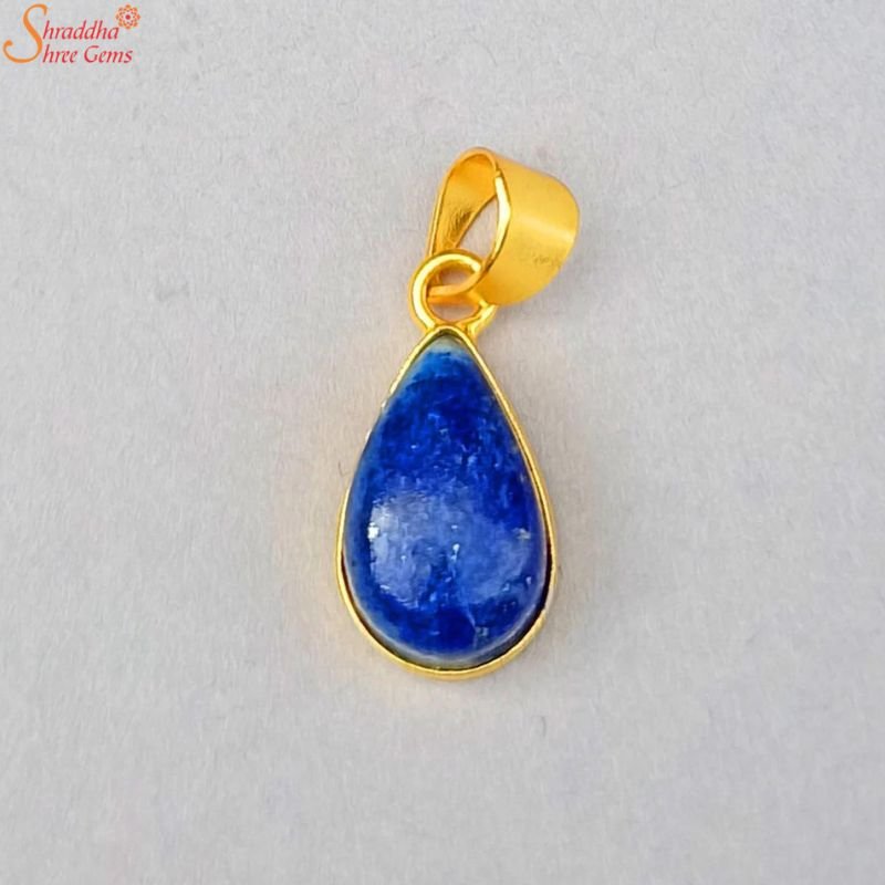 Natural Pear Lapis Lazuli Gemstone Pendant