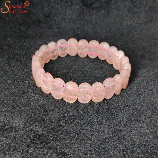 rose quartz gemstone bracelet