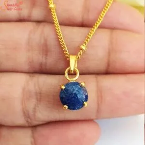 round lapis lazuli panchdhatu necklace