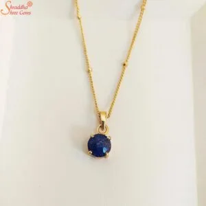 round lapis lazuli panchdhatu necklace