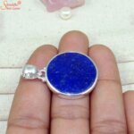 round lapis lazuli pendant
