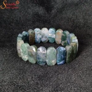 tree agate gemstone bracelet