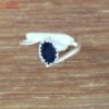 vintage blue sapphire gemstone ring