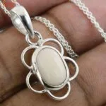 white coral pendant