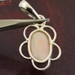 white coral pendant