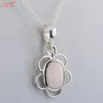 white coral pendant