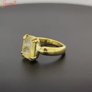 yellow sapphire gemstone ring