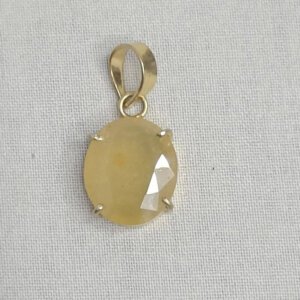yellow sapphire gemstone panchdhatu