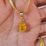 yellow sapphire pendant