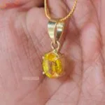 yellow sapphire pendant