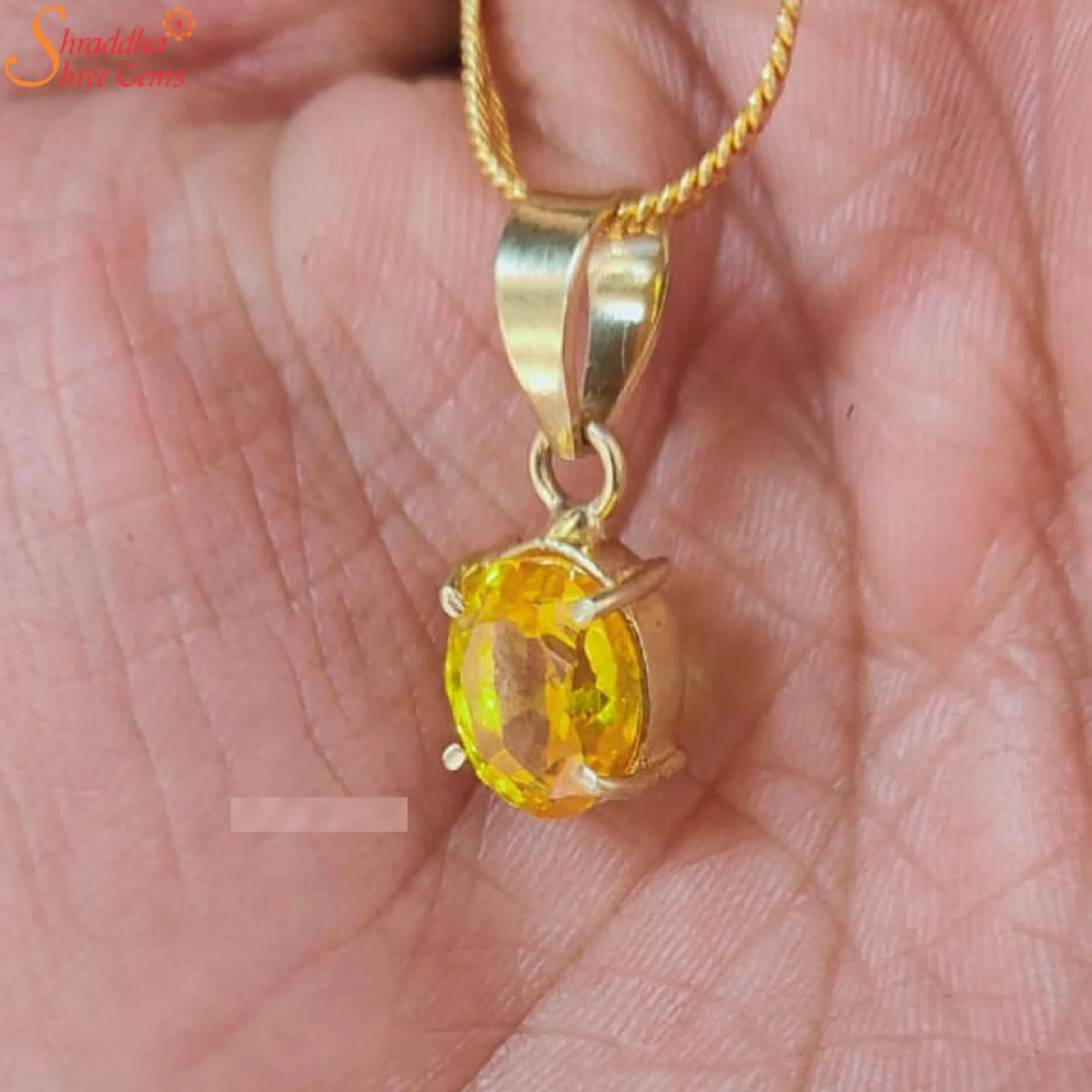 yellow sapphire pendant yellow sapphire pendant